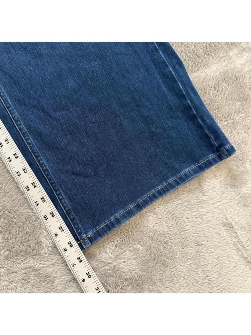 Halara Dark Wash Wide Leg Crossover Jeans Women's size LARGE Supersoft Flex - Picture 6 of 7